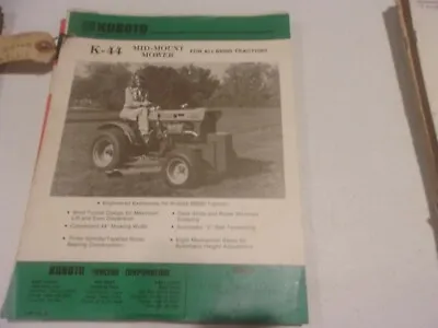 Buy Kubota K-44 Mid Mount Mower For All B6000 Tractors • 14.99$