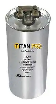 Buy Titan Pro Trcfd455 Motor Dual Run Capacitor, Round, 440/370V Ac, 45/5 Mfd, 4 • 8.15$