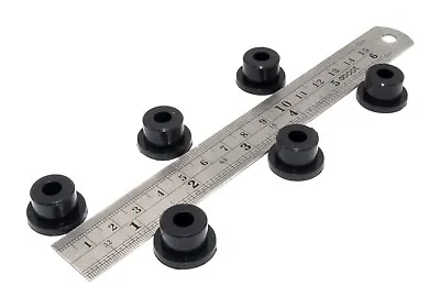 Buy 1/2” ID Black Rubber Hole Plugs Push In Foot Bumper Compression Stem - 4 Pack • 7.95$