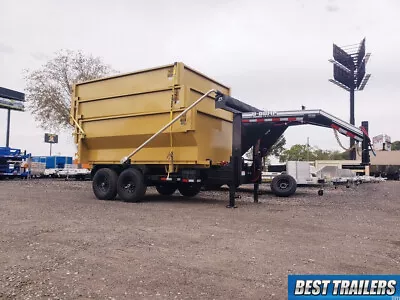 Buy 2024 U Dump Roll Off Package W Cans 1 Trailer 3 Dumpster New Cat Yellow Dumpster • 27,495$