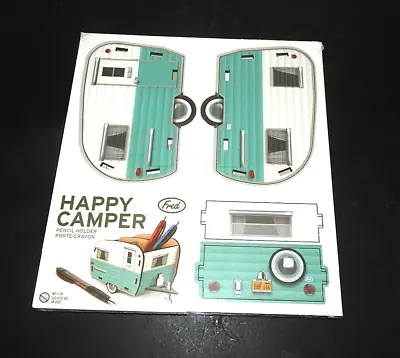 Buy NEW Happy Camper Pencil Holder By On The Road Fred Vintage Trailer Design • 8.99$