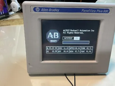 Buy Allen-Bradley 2711P-T6M20D8 SERIES A Panelview Plus 600 **TESTED** • 1,025$