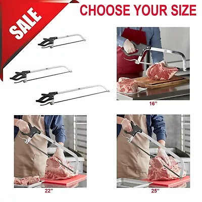 Buy VARIATIONS Commercial Butcher Stainless Steel Hand Meat Saw W 10 TPI Steel Blade • 61.15$