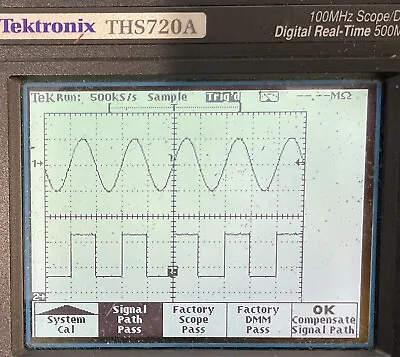 Buy Tektronix THS720 Oscilloscope/DMM 100 MHz 500 MS/s W/ Probe, Bag, Charger Tested • 299.95$