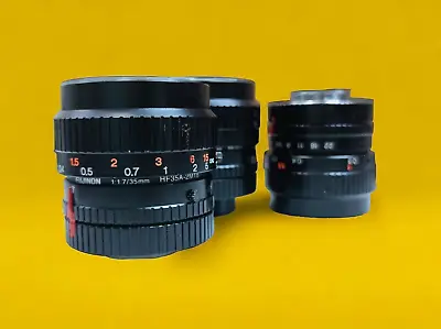 Buy 3 PCS LOT 35mm Fujinon Lens HF35A-2M1B • 120$