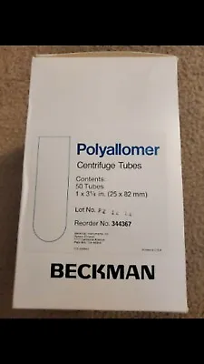 Buy Beckman Coulter 344367 Polycarbonate Centrifuge Tubes 1x3 1/4 In (30 Tubes) (MA) • 49.99$