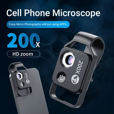 Buy Handheld 200X HD Magnification CPL Microscope Lens High Magnification For IPhone • 27.43$