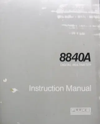 Buy 8840A Digital Multimeter - Instruction Manual • 24.99$