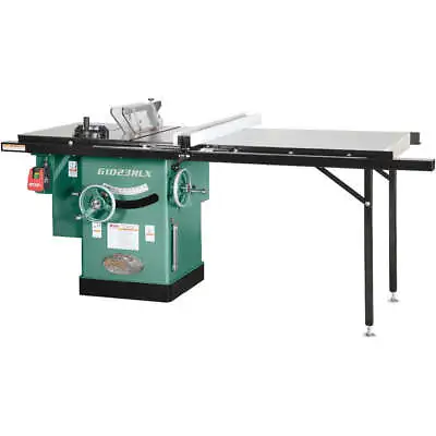 Buy Grizzly G1023RLX 10 In 3 HP 240V Cabinet Left-Tilting Table Saw Extension Table • 3,367$
