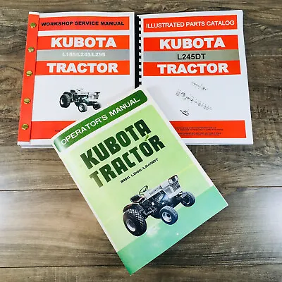 Buy Kubota L245Dt Tractor Service Manual Parts Operators Set Catalog Repair Shop 4Wd • 76.97$