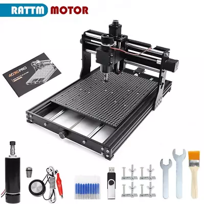 Buy 3 Axis 4030 Pro GRBL Control CNC Router Laser Engraving Machine +500W DC Spindle • 568$