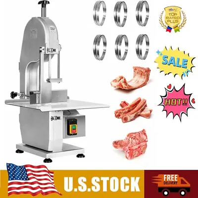 Buy Commercial Electric Frozen Meat Cutting Machine Band Saw Blade Bone Cutter 1500W • 439.99$