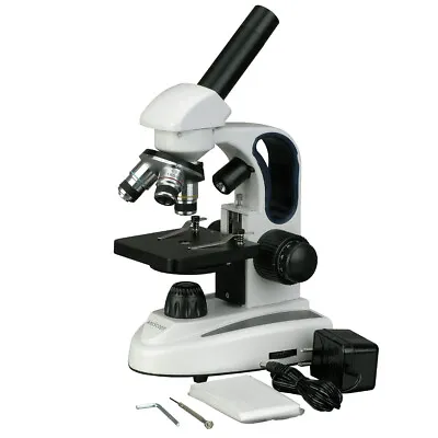 Buy AmScope 40X-400X Cordless Student Microscope - Top & Bottom Lights W Metal Frame • 55.37$