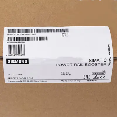 Buy New Siemens 6ES7972-4AA02-0XA0 Power Rail Signal Module 6ES7 972-4AA02-0XA0 • 911.81$