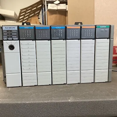 Buy Allen Bradley SLC 500 PLC Rack With 5/03 CPU And Input/Output Modules • 699$