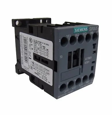 Buy New Siemens 3rt2016-1ak61 Sirius 3 Pole 9 Amp 120 Vac Iec Contactor 1 N.o. Aux  • 34.99$
