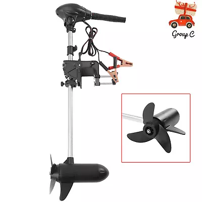 Buy 12V 60lbs! Foldable Electric Trolling Motor Outboard Motor Fishing Boat Engine • 167.20$