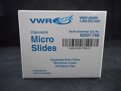 Buy VWR Plastic Micro Slides And Coverslips 75 X 25mm 3 X 1” 0.45-0.56mm Thick 144PK • 23.99$