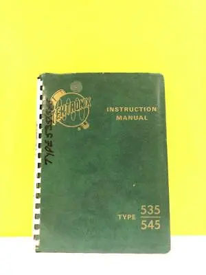 Buy Tektronix 070-198 Cathode Ray Oscilloscope Type 535/545 Instruction Manual • 29.99$