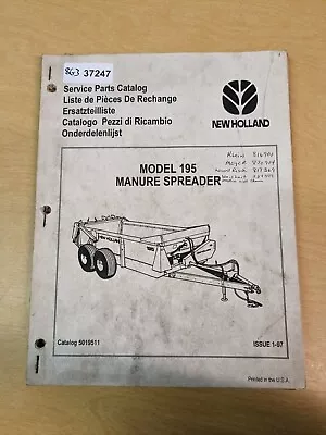 Buy New Holland 195 Manure Spreader Parts Catalog Manual • 21.24$