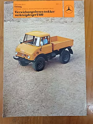 Buy Prospectus Unimog U600 Language: NL Tractor Tractor Brochure 20 • 10.66$