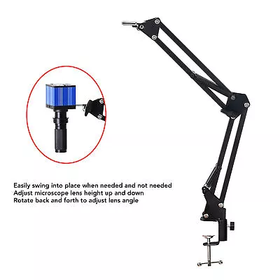 Buy Microscope Articulated Arm Stand Flexible Universal Telescopic Folding • 35.14$