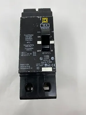 Buy Square D Schneider Electric EDB24015 2P 1PH 15A 480Y/277V Circuit Breaker • 127.17$
