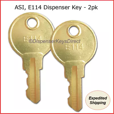 Buy ASI, E114 Dispenser Key For Paper Towel, Toilet Tissue Dispensers - (2/pk.) • 8.50$