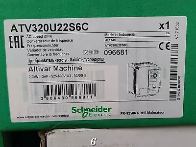 Buy Schneider Electric ATV320U22S6C Altivar Machine AC Speed Drive • 350$