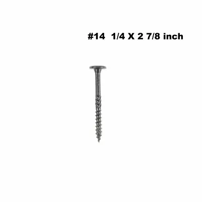 Buy KAPAS Wood Screws #14 2 7/8 /4 1/2 /6 /8 /10'/12”  Flat Head, Torx Drive -50pcs • 24.99$