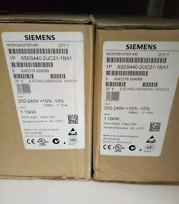 Buy 1PCS Siemens 6SE6 440-2UC21-1BA1 6SE6440-2UC21-1BA1 New In Box • 490$