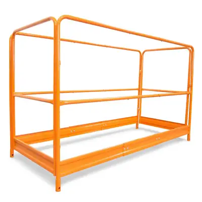 Buy 6 Ft. Baker Scaffolding Guard Rail System Steel Yellow Easy Access Replacement • 157.66$