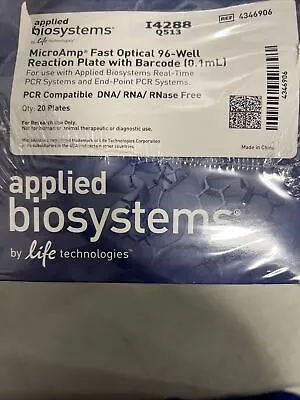 Buy Applied Biosystems 4346906 96-well Plate With Barcode 0.1 ML (20pcs) Brand New • 100$