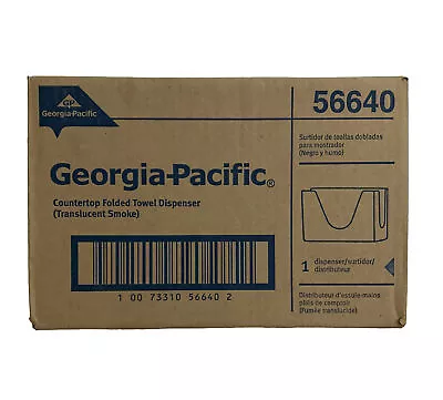 Buy Georgia-Pacific Countertop Folded Towel Dispenser, Smoke # 56640 NEW NIB • 22.99$