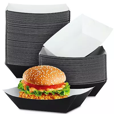 Buy Disposable Paper Food Tray Paper Food Boats Grease Resistant Popcorn Tray For Se • 37.49$