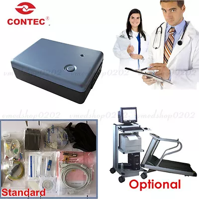 Buy CONTEC8000S 12-Lead Exercise Stress ECG/EKG System Wireless Machine, PC Software • 299$