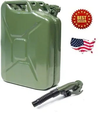 Buy 5 Gallon Gas Can Metal Jerry Gasoline Container Tank Emergency Backup Diesel New • 38.99$
