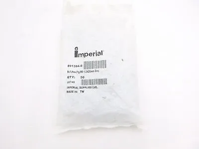 Buy 50 Pack: Imperial 891394-0 Hex Bolt M6-1.0X20mm Zinc - License Plate Screws • 11.99$