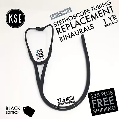 Buy Black Edition Stethoscope Binaurals Replacement Tubing 12mm • 45$
