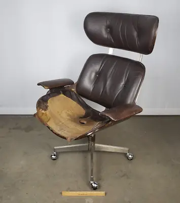 Buy Vintage Eames Style Rolling Office Chair Modern Mid Century Herman Miller Swivel • 499.95$