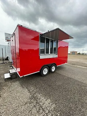 Buy New 2024 8x16 Enclosed Concession Mobile Kitchen Food Trailer, Custom Build • 18,585$