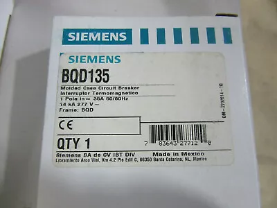 Buy Siemens BQD135 Circuit Breaker Interruptor 1P 35A NEW!! In Factory Box Free Ship • 48.95$