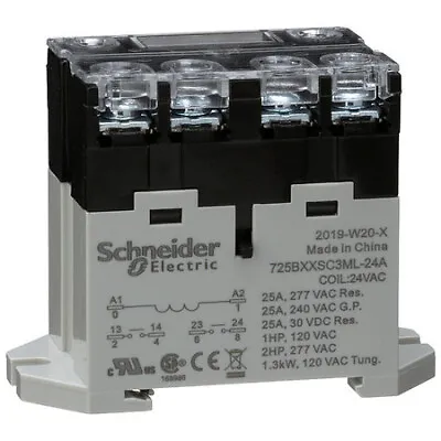 Buy Schneider Electric 725Bxxsc3ml-24A Enclosed Power Relay, Din-Rail & Surface • 23.15$