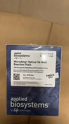 Buy APPLIED BIOSYSTEMS N8010560 MICROAMP OPTICAL 96 WELL REACTION PLATES, 10 Plates • 39$