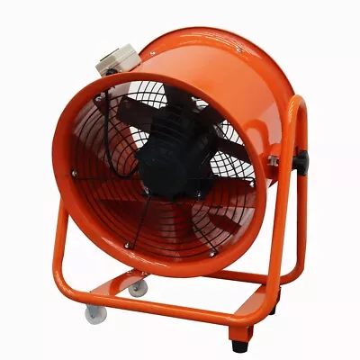 Buy 16  Axial Fan Cylinder Pipe Spray Booth Paint Fumes Blower Movable Fan 220V 550W • 215$