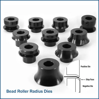 Buy Globauto 10pcs Bead Roller Radius Dies To Suit 22mm Shaft • 132$