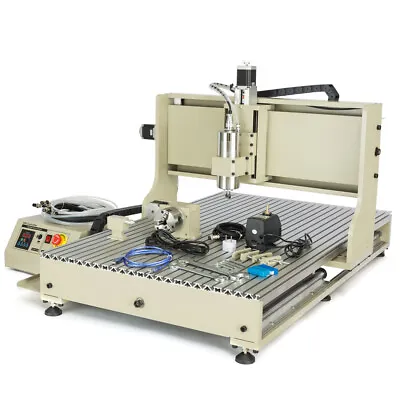 Buy 2200W 4 Axis USB CNC 6090 Router Engraving Machine Milling Cutting Machine + RC • 2,100$