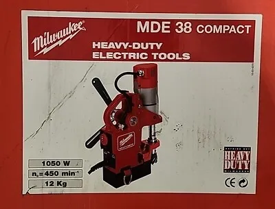 Buy Milwaukee 4270-50 Compact Electromagnetic Drill Press Euro Plug Convertable • 579.99$