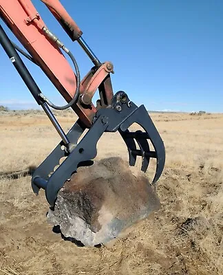 Buy Kubota Bucket Mini Excavator Quick Connect Three Tine Grapple • 1,300$