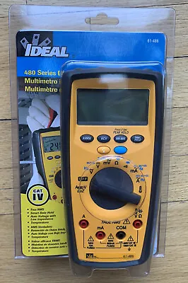 Buy IDEAL IND 61-486 Commercial Grade DMM Digital Multimeter TRMS Volt Amp Meter NEW • 59.99$